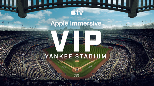 Visuel principal de la création Apple Immersive « VIP: Yankee Stadium ».